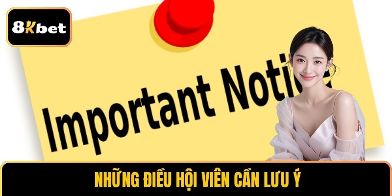 Lưu ý khi nạp tiền 
